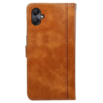For Samsung Galaxy A06 Case Calf Texture Leather Stand Book Style Phone Cover