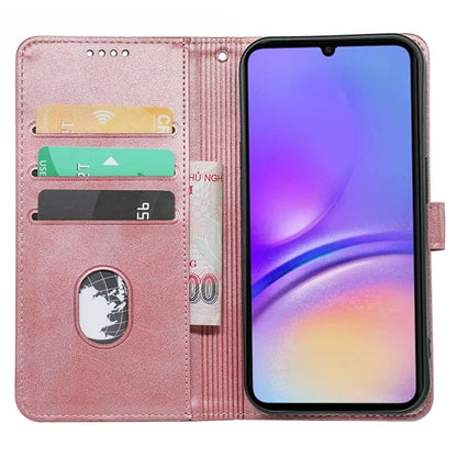 For Samsung Galaxy A06 Case Calf Texture Leather Stand Book Style Phone Cover