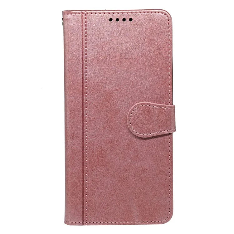 For Samsung Galaxy A06 Case Calf Texture Leather Stand Book Style Phone Cover