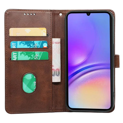 For Samsung Galaxy A06 Case Calf Texture Leather Stand Book Style Phone Cover