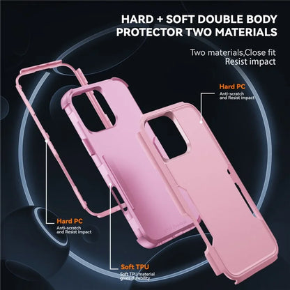 Commuter Series For iPhone 16 Pro Max Case 3-in-1 Shockproof TPU+PC Phone Cover