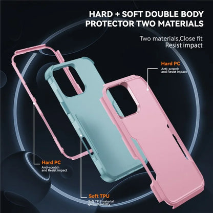Commuter Series For iPhone 16 Pro Max Case 3-in-1 Shockproof TPU+PC Phone Cover