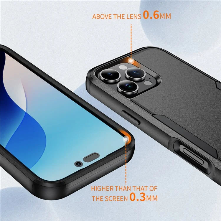 Commuter Series For iPhone 16 Pro Max Case 3-in-1 Shockproof TPU+PC Phone Cover