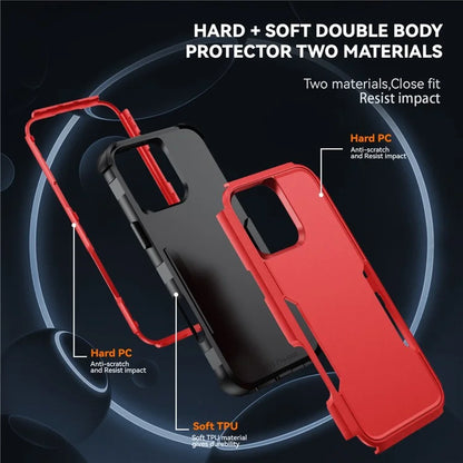 Commuter Series For iPhone 16 Pro Max Case 3-in-1 Shockproof TPU+PC Phone Cover