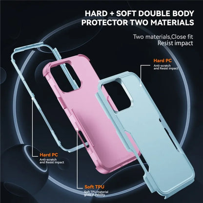 Commuter Series For iPhone 16 Pro Max Case 3-in-1 Shockproof TPU+PC Phone Cover