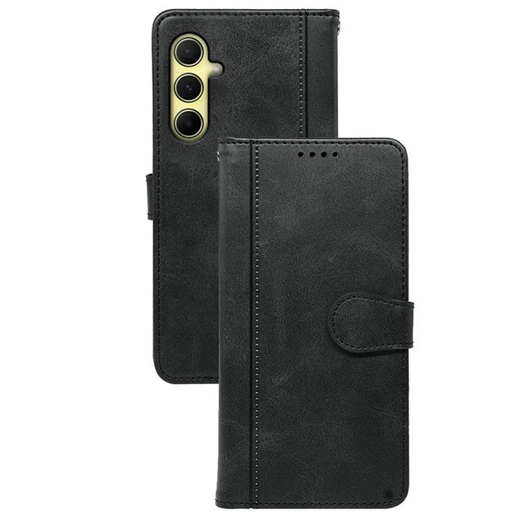 For Samsung Galaxy A16 5G Case Calf Texture Leather Stand Book Style Phone Cover