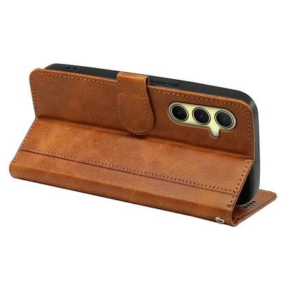 For Samsung Galaxy A16 5G Case Calf Texture Leather Stand Book Style Phone Cover
