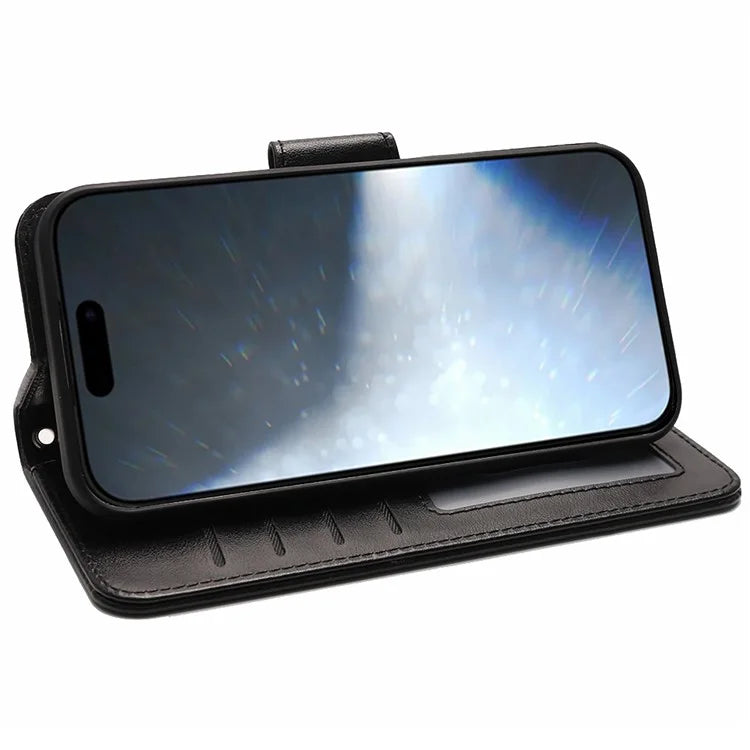 For iPhone 16 Pro Case Card Holder Wallet Leather Phone Cover