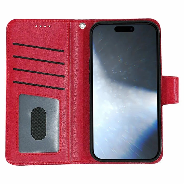 For iPhone 16 Pro Case Card Holder Wallet Leather Phone Cover