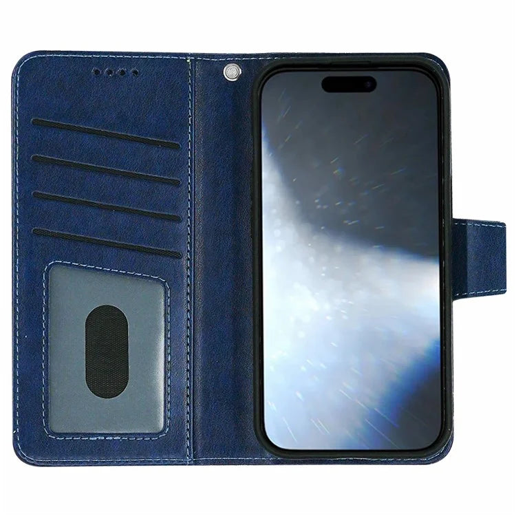 For iPhone 16 Pro Case Card Holder Wallet Leather Phone Cover