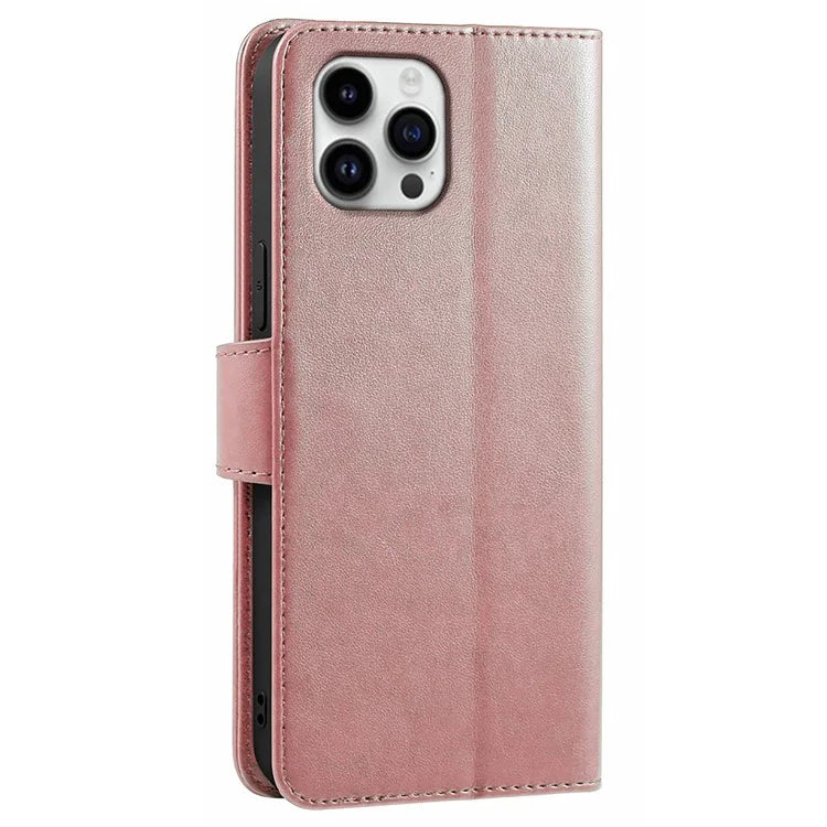 For iPhone 16 Pro Case Card Holder Wallet Leather Phone Cover