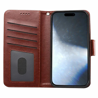 For iPhone 16 Pro Case Card Holder Wallet Leather Phone Cover