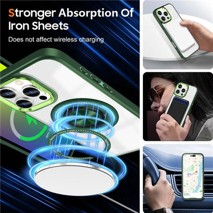 For iPhone 16 Pro Case Magnetic Ring Holder Kickstand PC+TPU Phone Cover