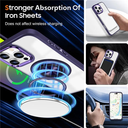 For iPhone 16 Pro Case Magnetic Ring Holder Kickstand PC+TPU Phone Cover