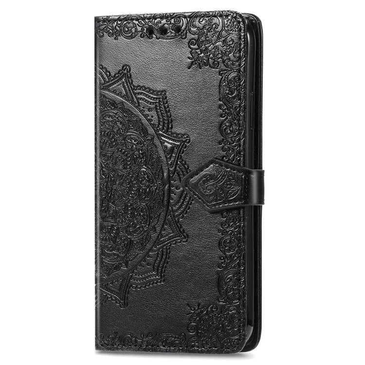 For Realme C63 4G Case Mandala Embossed Design Leather Wallet Phone Cover