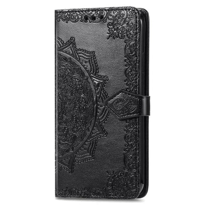 For Xiaomi Poco F6 5G  /  Redmi Turbo 3 5G Case Mandala Embossed Design Leather Wallet Phone Cover
