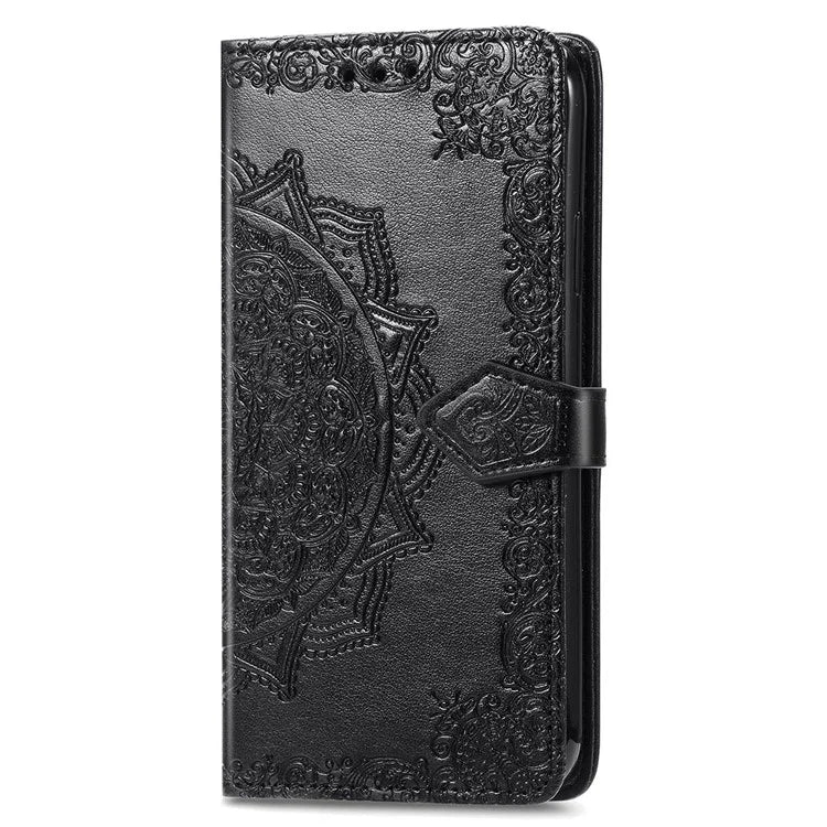 For Motorola Edge 50 Ultra 5G  /  Moto X50 Ultra 5G Case Mandala Embossed Design Leather Wallet Phone Cover