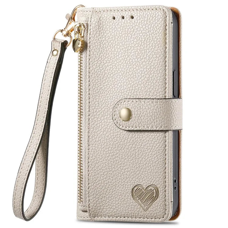 For Xiaomi Poco F6 5G  /  Redmi Turbo 3 5G Case Zipper Pocket Purse RFID Blocking Leather Phone Cover