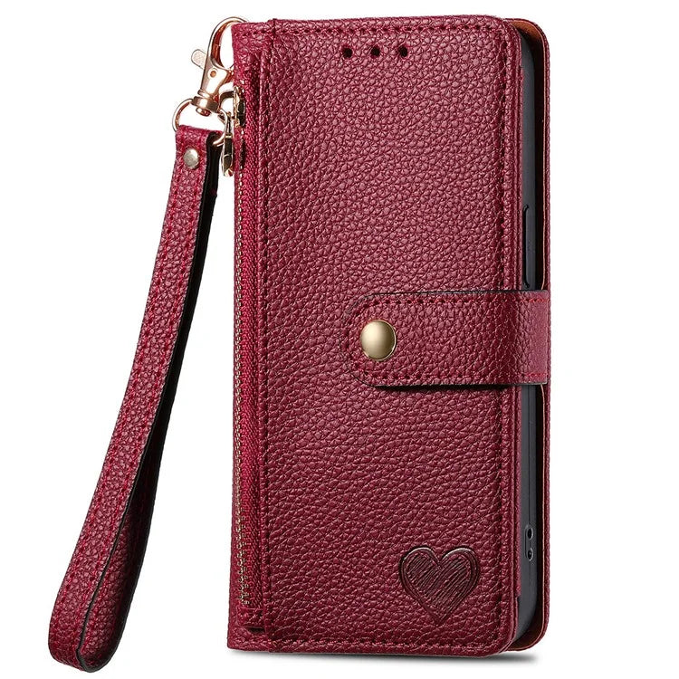 For Xiaomi Poco F6 5G  /  Redmi Turbo 3 5G Case Zipper Pocket Purse RFID Blocking Leather Phone Cover