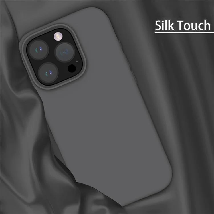 For iPhone 16 Pro Magnetic Case PC+Liquid Silicone Anti-Scratch Phone Cover