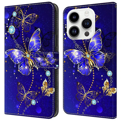 For iPhone 16 Pro Max Case 3D Pattern PU Leather Wallet Phone Cover with Stand