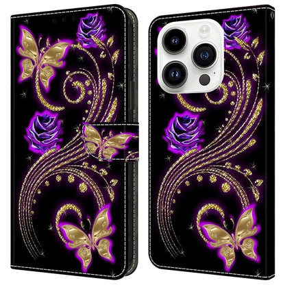 For iPhone 16 Pro Max Case 3D Pattern PU Leather Wallet Phone Cover with Stand