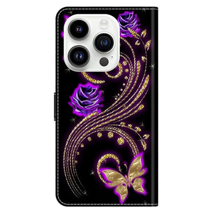 For iPhone 16 Pro Max Case 3D Pattern PU Leather Wallet Phone Cover with Stand