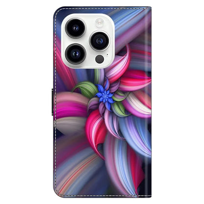 For iPhone 16 Pro Max Case 3D Pattern PU Leather Wallet Phone Cover with Stand
