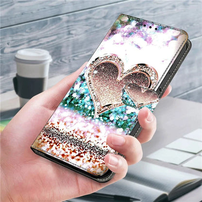 For iPhone 16 Pro Max Case 3D Pattern PU Leather Wallet Phone Cover with Stand