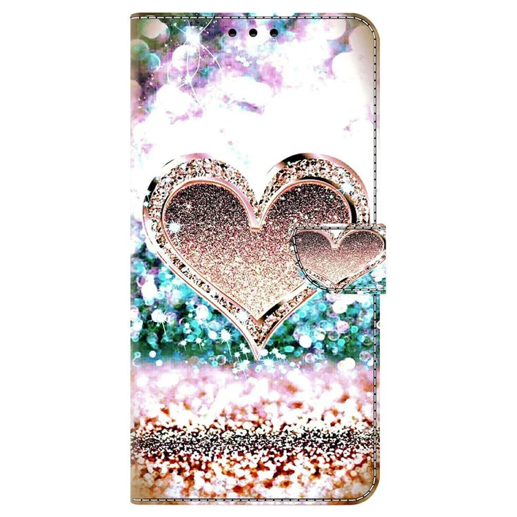 For iPhone 16 Pro Max Case 3D Pattern PU Leather Wallet Phone Cover with Stand