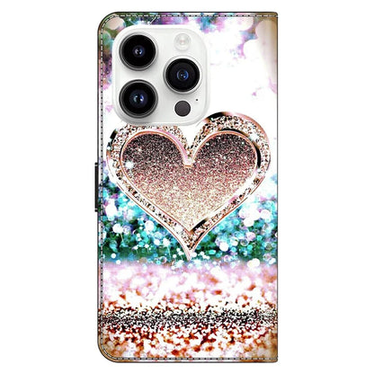 For iPhone 16 Pro Max Case 3D Pattern PU Leather Wallet Phone Cover with Stand