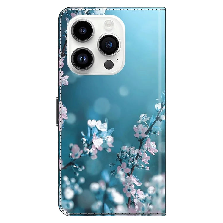 For iPhone 16 Pro Max Case 3D Pattern PU Leather Wallet Phone Cover with Stand