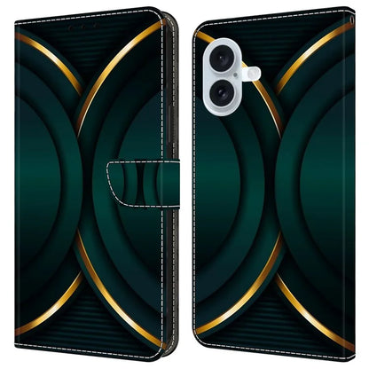 For iPhone 16 Plus Case 3D Pattern PU Leather Wallet Phone Cover with Stand