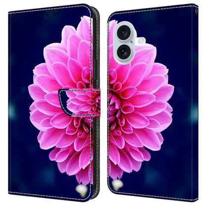 For iPhone 16 Plus Case 3D Pattern PU Leather Wallet Phone Cover with Stand