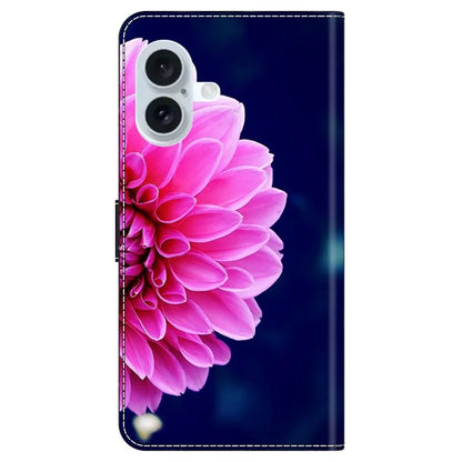 For iPhone 16 Plus Case 3D Pattern PU Leather Wallet Phone Cover with Stand