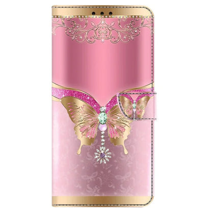 For iPhone 16 Plus Case 3D Pattern PU Leather Wallet Phone Cover with Stand