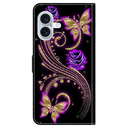 For iPhone 16 Plus Case 3D Pattern PU Leather Wallet Phone Cover with Stand
