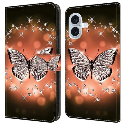 For iPhone 16 Plus Case 3D Pattern PU Leather Wallet Phone Cover with Stand
