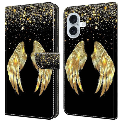 For iPhone 16 Plus Case 3D Pattern PU Leather Wallet Phone Cover with Stand