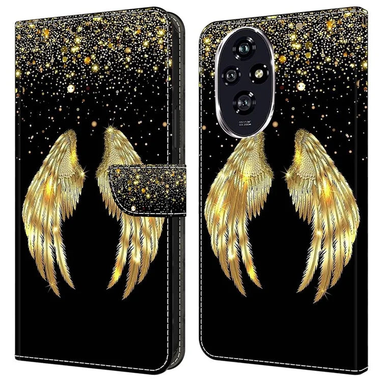 For Honor 200 5G Case 3D Pattern PU Leather Wallet Phone Cover with Stand