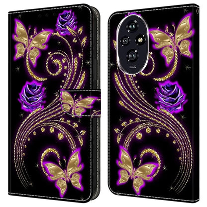 For Honor 200 5G Case 3D Pattern PU Leather Wallet Phone Cover with Stand