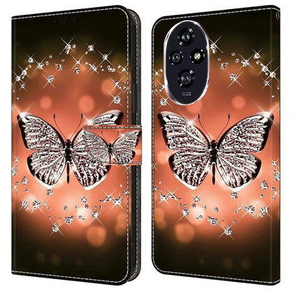 For Honor 200 5G Case 3D Pattern PU Leather Wallet Phone Cover with Stand