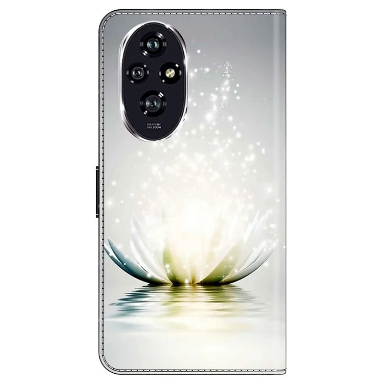 For Honor 200 5G Case 3D Pattern PU Leather Wallet Phone Cover with Stand