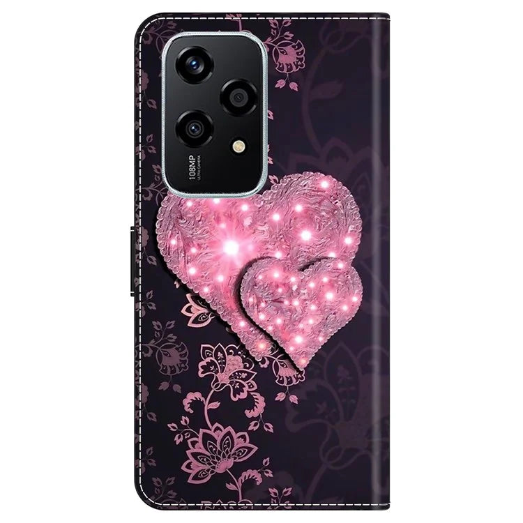 For Honor 200 Lite Case 3D Pattern PU Leather Wallet Phone Cover with Stand