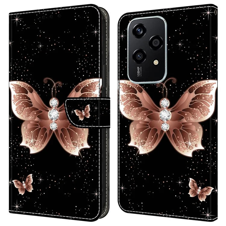 For Honor 200 Lite Case 3D Pattern PU Leather Wallet Phone Cover with Stand