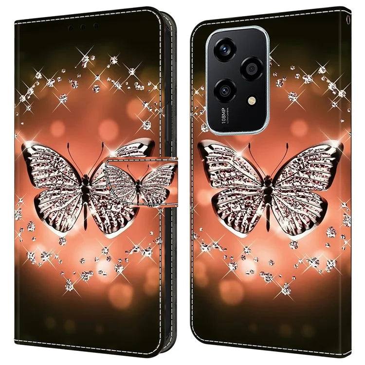 For Honor 200 Lite Case 3D Pattern PU Leather Wallet Phone Cover with Stand