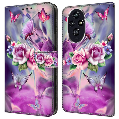 For Honor 200 Pro 5G Case 3D Pattern PU Leather Wallet Phone Cover with Stand