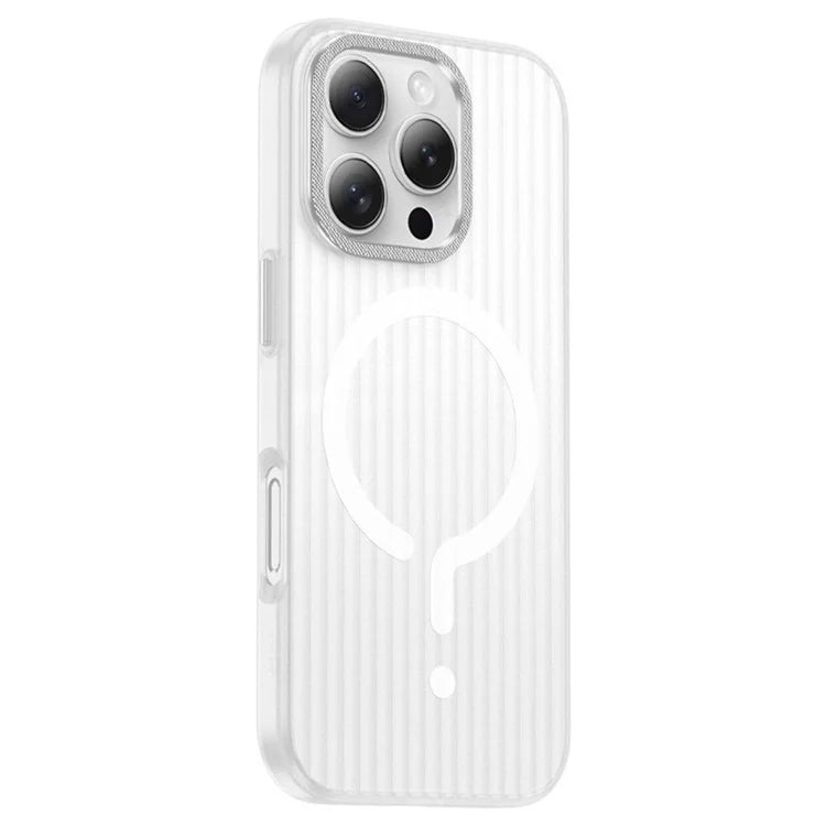 For iPhone 14 Pro Max Case Compatible with MagSafe Corrugated Texture Matte PC Phone Cover