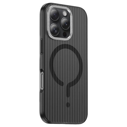 For iPhone 14 Pro Case Compatible with MagSafe Corrugated Texture Matte PC Phone Cover