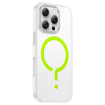 For iPhone 14 Pro Case Compatible with MagSafe Corrugated Texture Matte PC Phone Cover